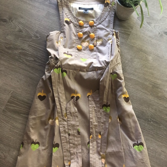 Marc by Marc Jacobs Y2K Heart Leaves Pinafore Dress. - Picture 3 of 8